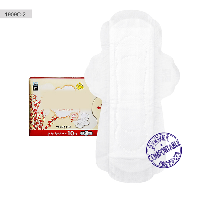 Breathable oxygen cotton sanitary pads customized Korean brand ultra-dry sanitary napkins NDC-2-Niceday