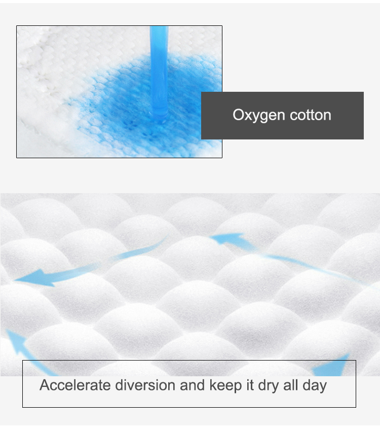 Breathable oxygen cotton sanitary pads customized Korean brand ultra-dry sanitary napkins NDC-2-Niceday
