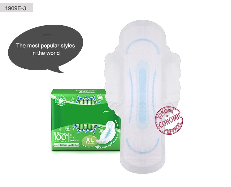 OEM/ODM Women Brand Name Sanitary Napkins Super Dry Sanitary Pads Print Pattern Dry Net Menstrual Pad NDE-3-285 Niceday